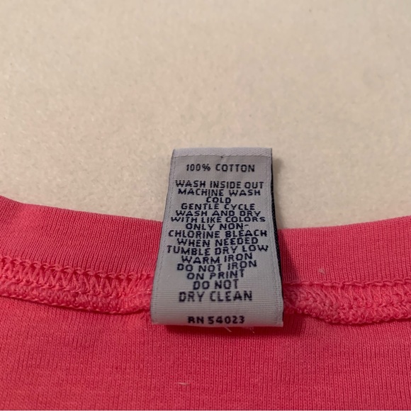 GAP bright pink logo tee, short sleeve t-shirt L - Picture 3 of 9